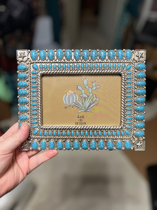 Turquoise & Gem Picture Frame Cedar Hill Country Market