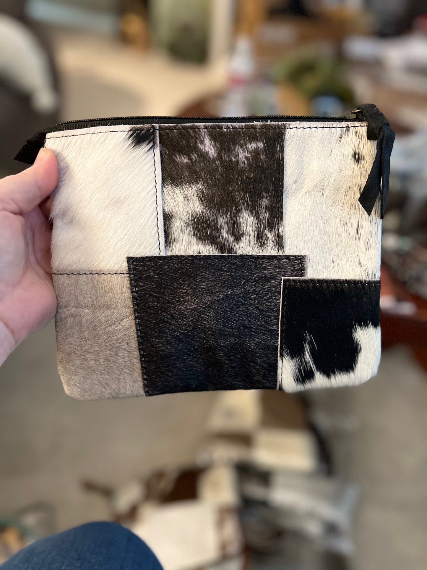 Cowhide Zip Wristlets Cedar Hill Country Market