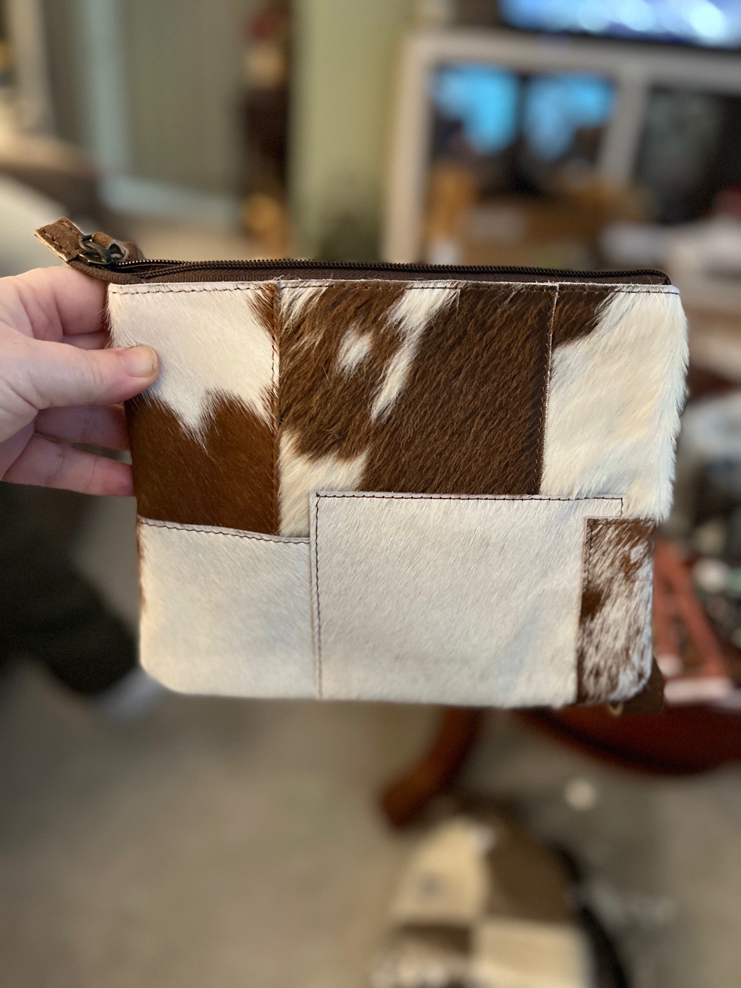 Cowhide Zip Wristlets Cedar Hill Country Market