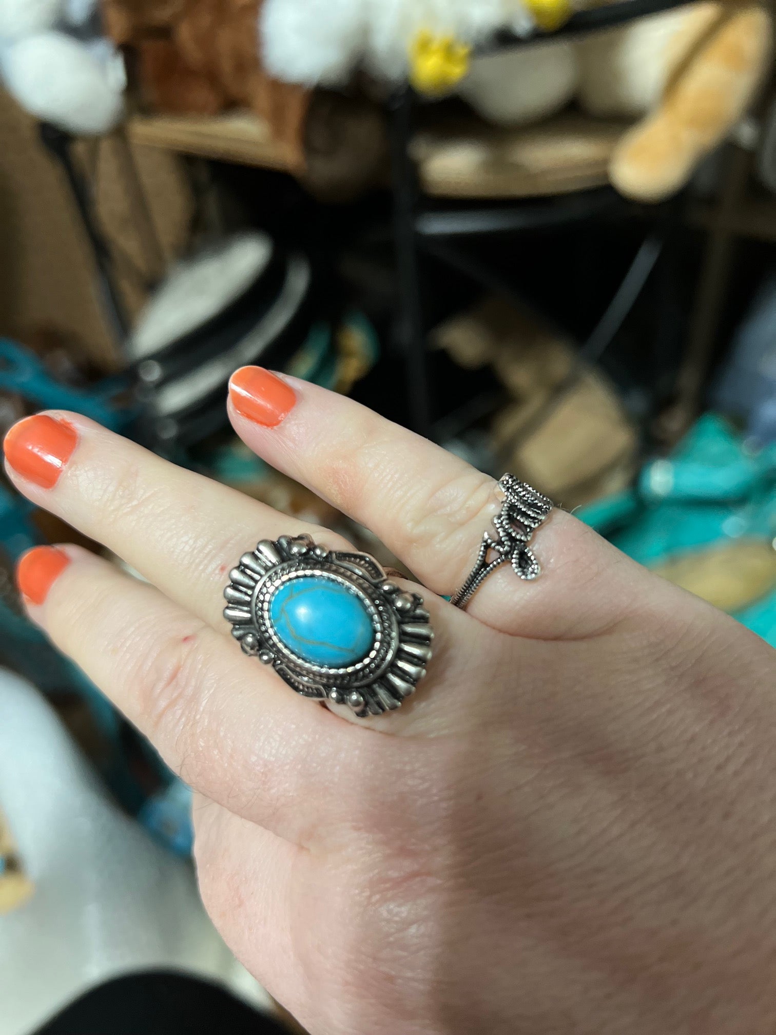 Western Concho Cuff Ring Cedar Hill Country Market