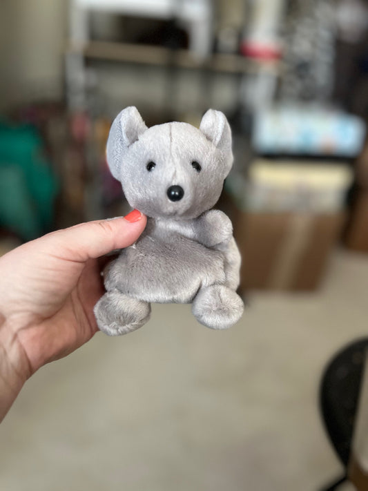 Chatty Mouse™ Stuffed Animal - Pocket-Sized Play - Collectable Fun - Gray 5 Inches Cedar Hill Country Market