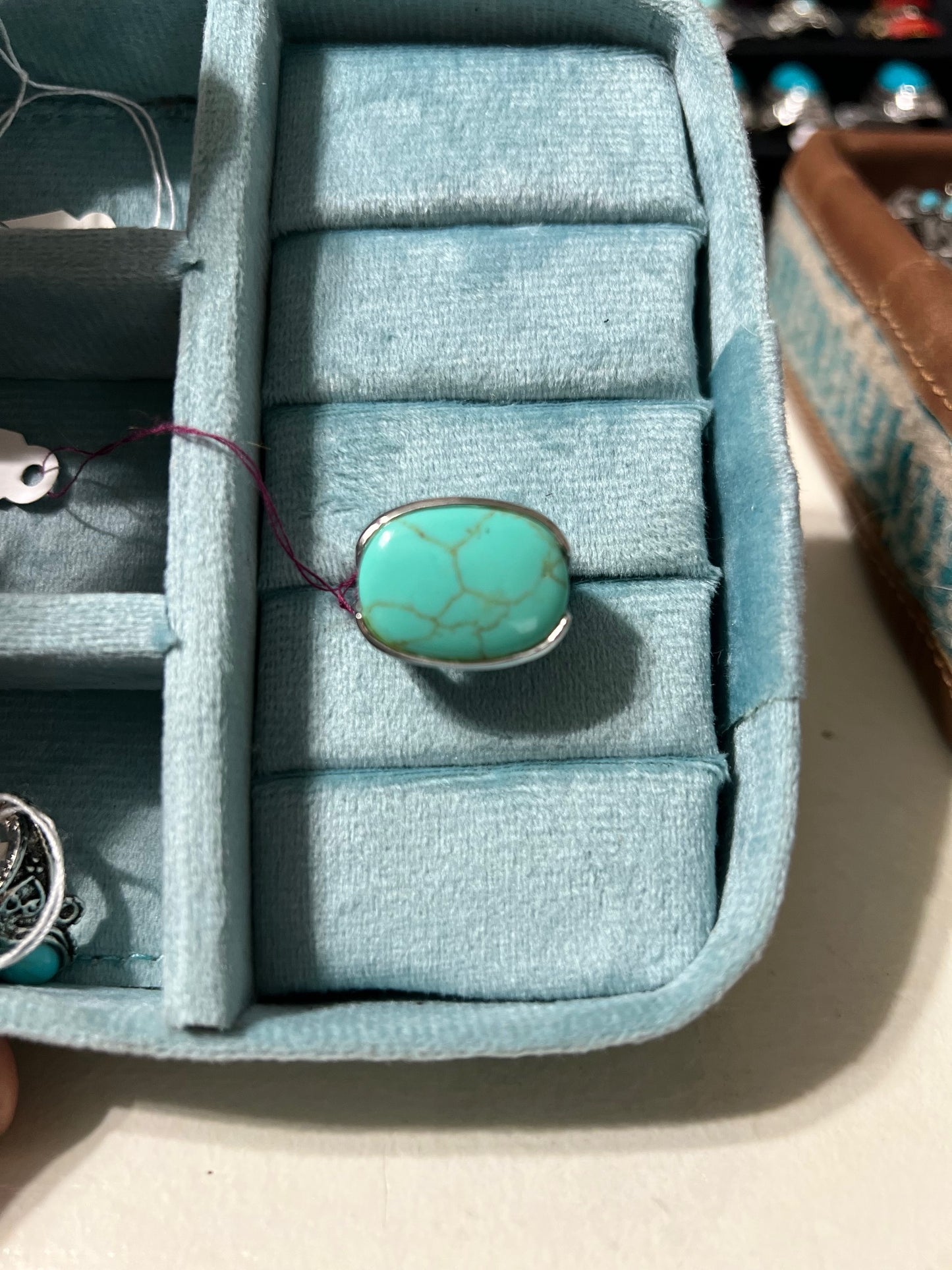 Turquoise Fashion Ring Size 4.5 Cedar Hill Country Market