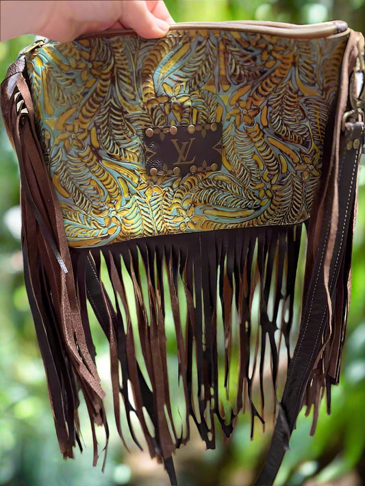 Keep it Gypsy - Louie Embossed Fringe Crossbody Handbag Cedar Hill Country Market