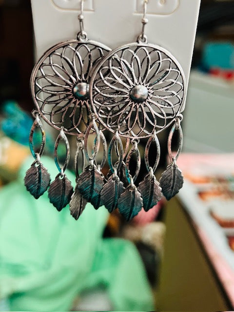 Dreamcatcher Dangle Earrings - Multi Cedar Hill Country Market