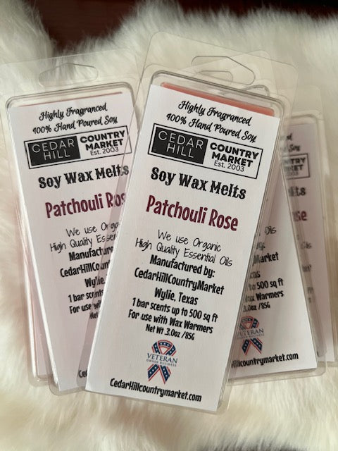 Patchouli Rose Scented Wax/Tart Melts Cedar Hill Country Market