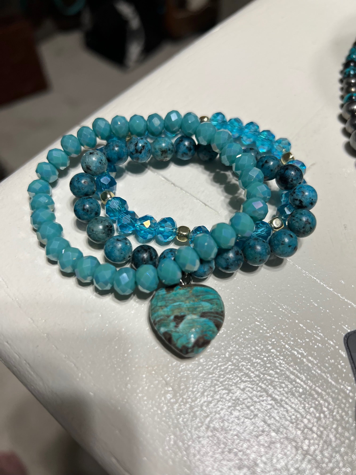 Turquoise Stretch Stack Bracelets Cedar Hill Country Market