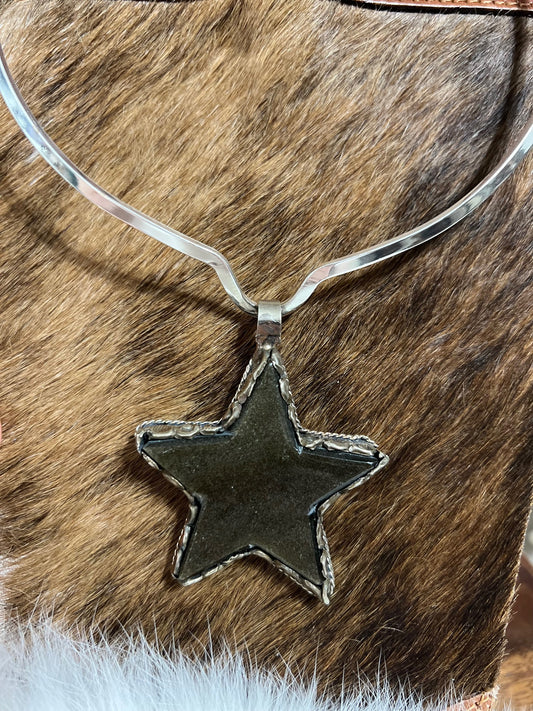 Labradorite Star Pendant 3 inch Cedar Hill Country Market