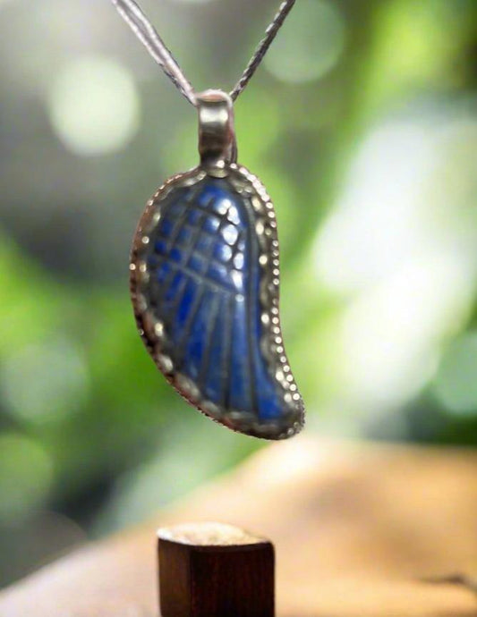 Blue Lapis Wing Pendant Cedar Hill Country Market