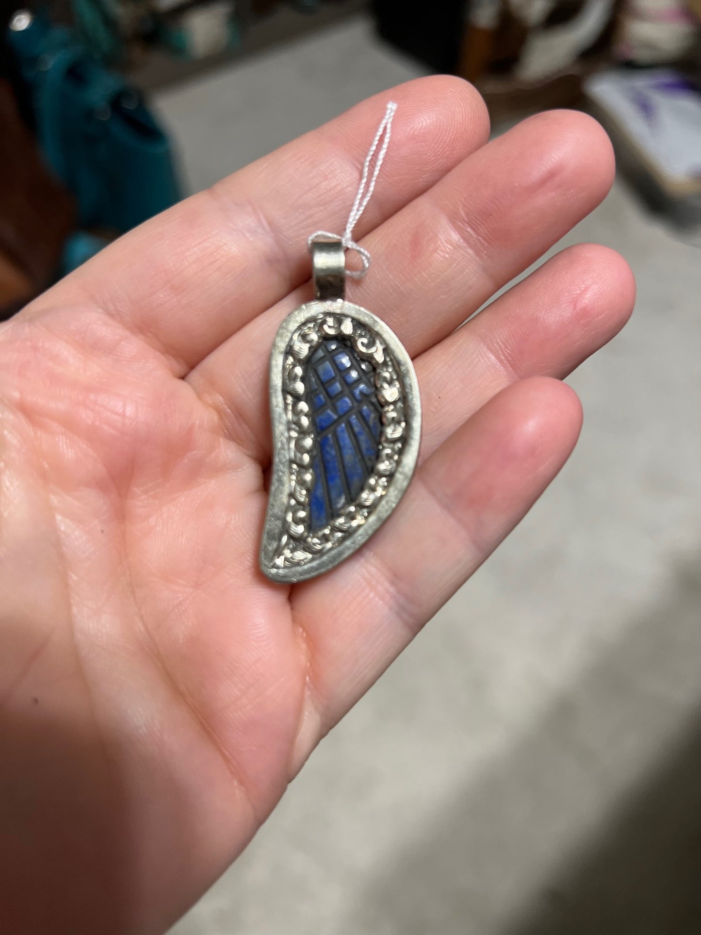 Blue Lapis Wing Pendant Cedar Hill Country Market