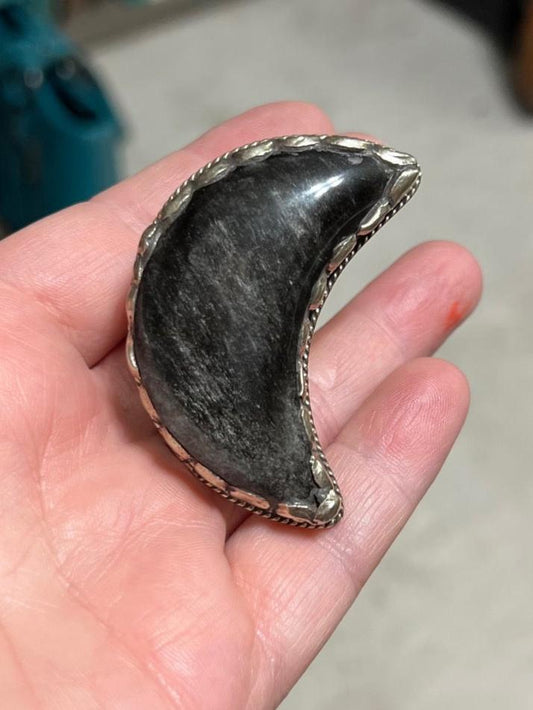 Obsidian Moon Ring Cedar Hill Country Market