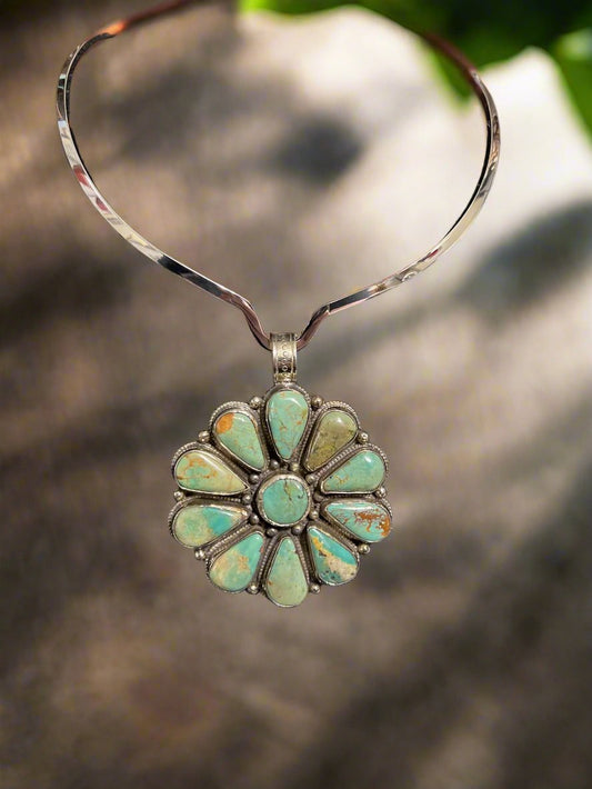 Bundle for Melissa - Genuine Turquoise Daisy Pendant Cedar Hill Country Market