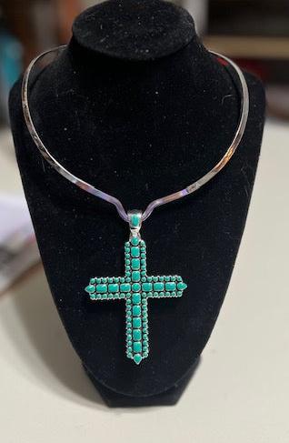 Fashion Turquoise Cross Pendant Cedar Hill Country Market