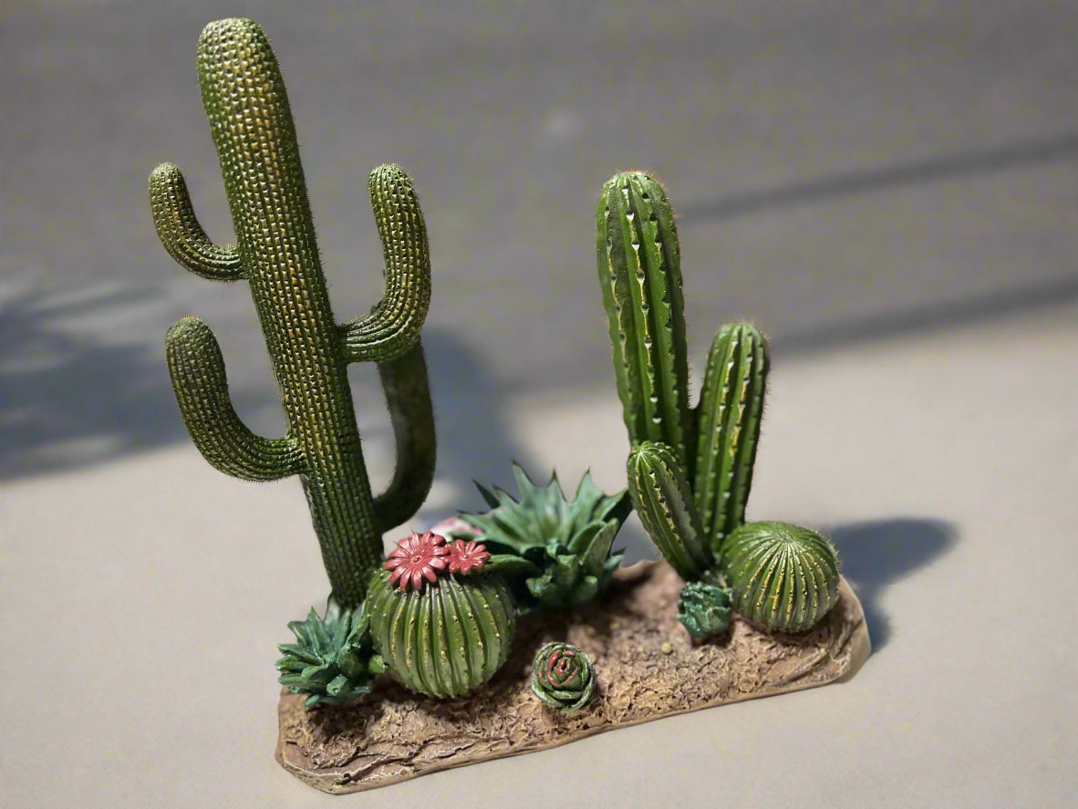 Cactus in Bloom Statue Cedar Hill Country Market