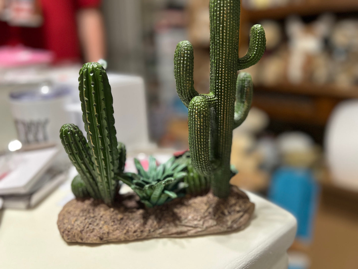 Cactus in Bloom Statue Cedar Hill Country Market