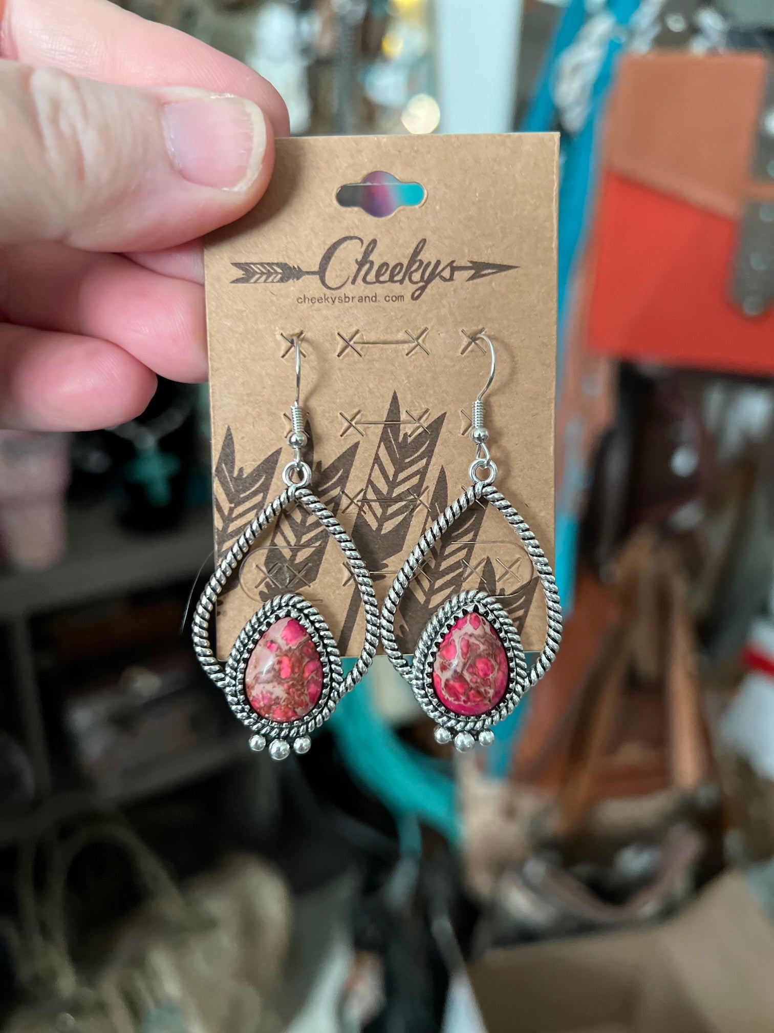 Western Rope Teardrop Earrings - Assorted Cedar Hill Country Market