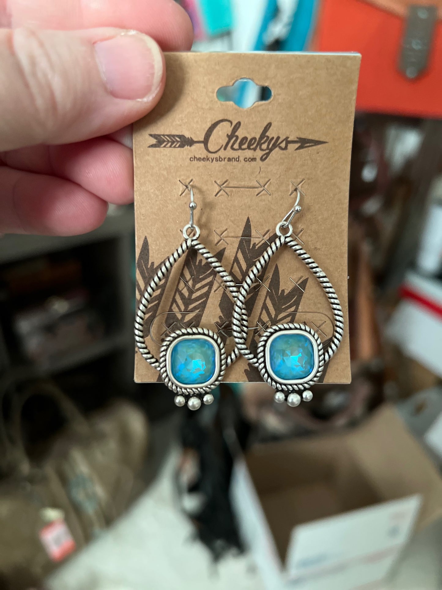 Western Rope Teardrop Earrings - Assorted Cedar Hill Country Market