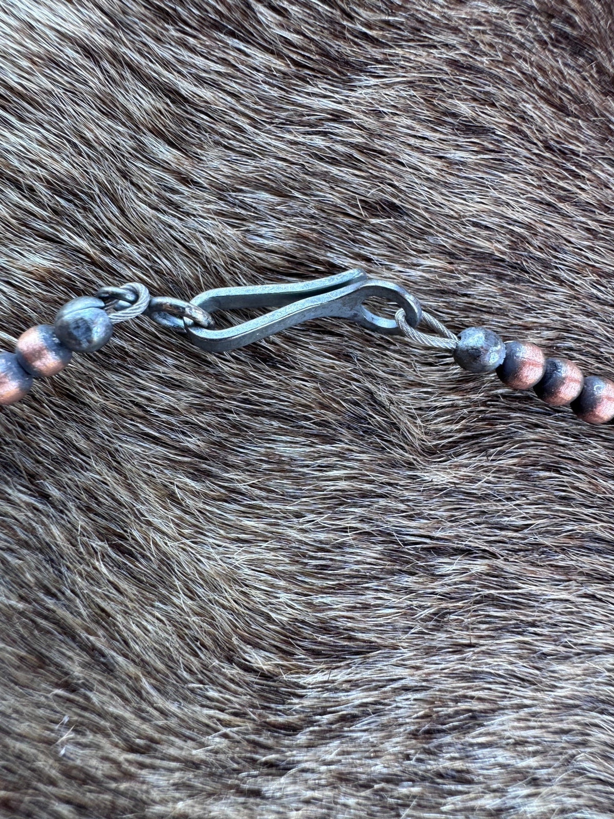 Handcrafted Copper 3-12mm Beaded Necklace Nizhoni Traders LLC