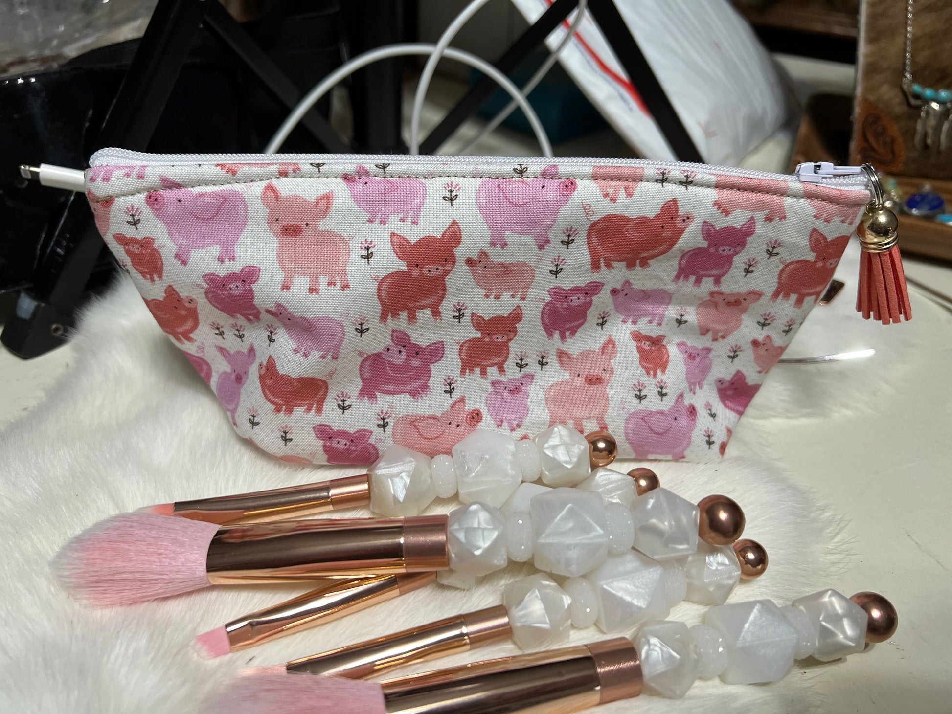 Handmade Make up - Pencil Brush Bag Cedar Hill Country Market