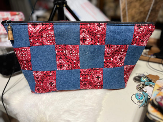 Oversized Cosmetic Storage Bag- Handmade Cedar Hill Country Market