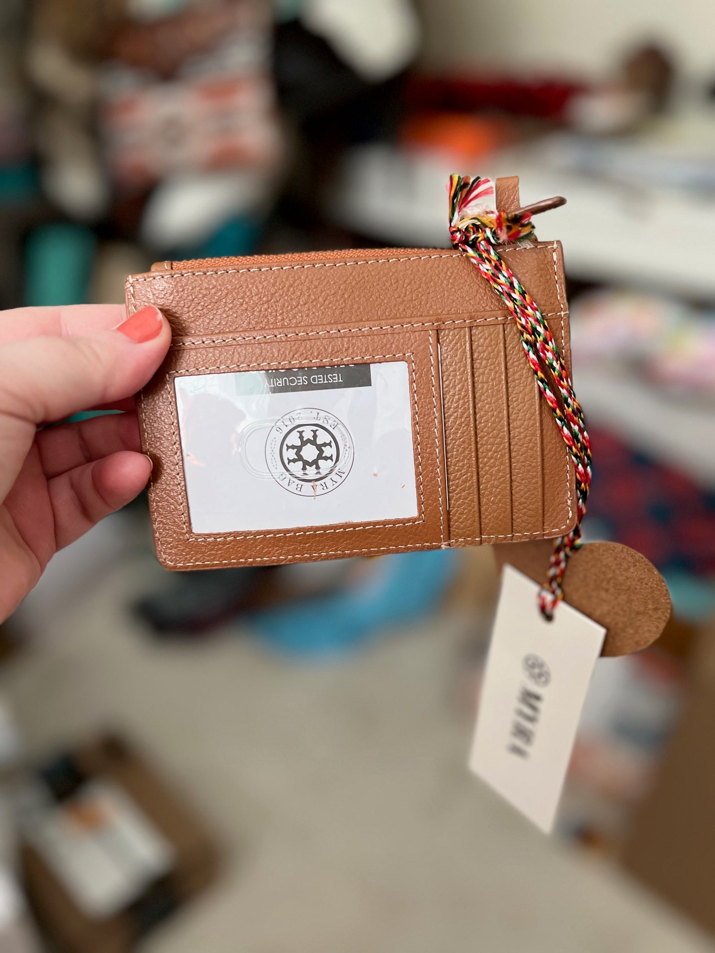 Cowhide and Concho Card/Coin & Keychain Wallet - Assorted Cedar Hill Country Market