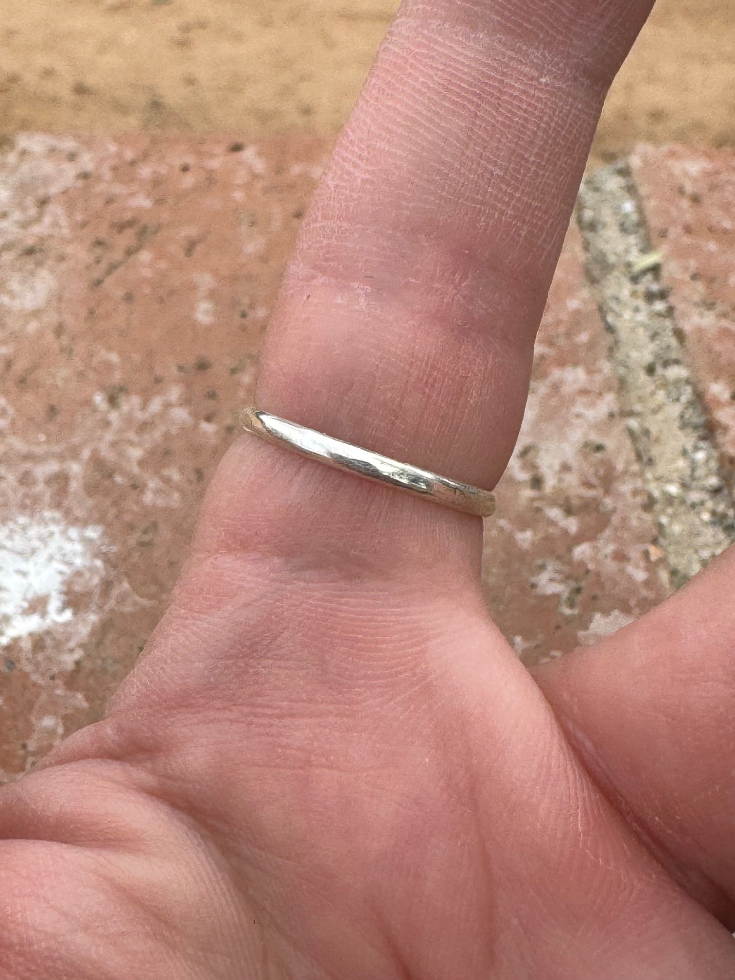 Handcrafted Sterling silver & Kingman Turquoise Snake Eye 5 stone Ring by Justin Amesoli Nizhoni Traders LLC