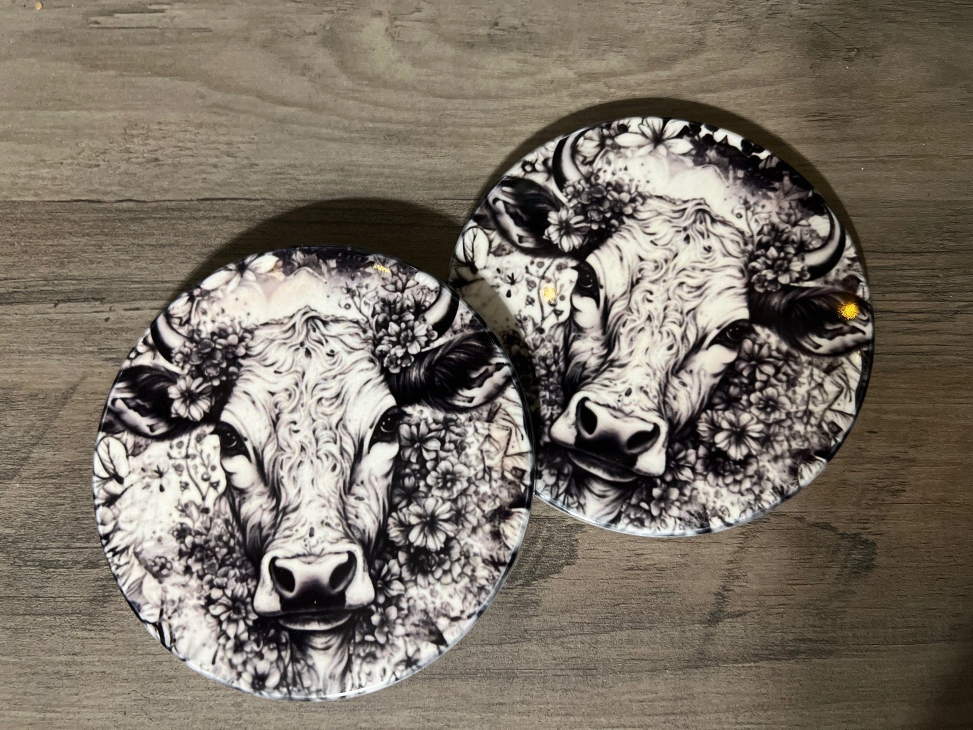 Western Themed Ceramic Coasters - Assorted CedarHill Country Market