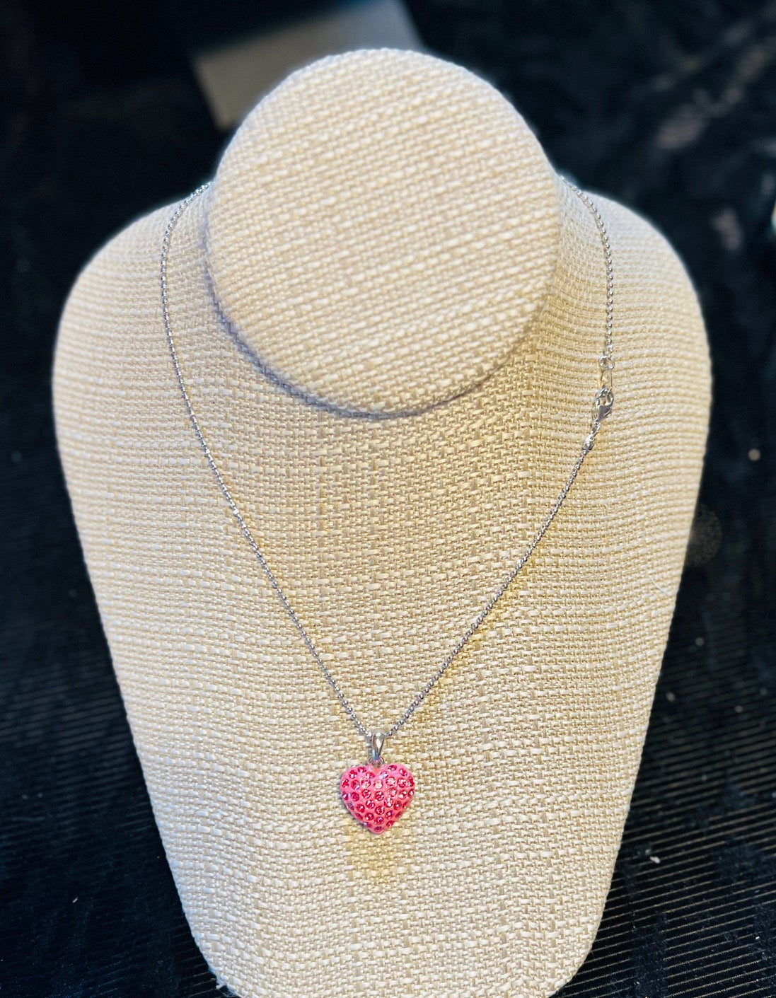Red and Pink Heart Necklace Cedar Hill Country Market