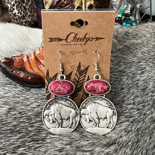 Buffalo Coin Earrings 0783