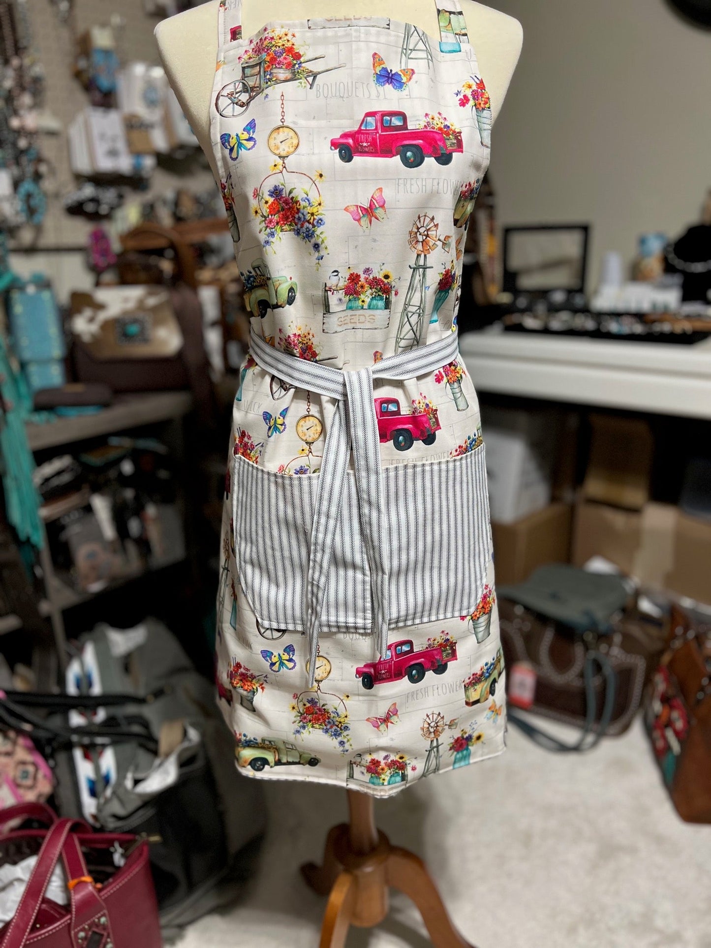 Western Inspired Handmade Kitchen Aprons - One size fits Cedar Hill Country Market