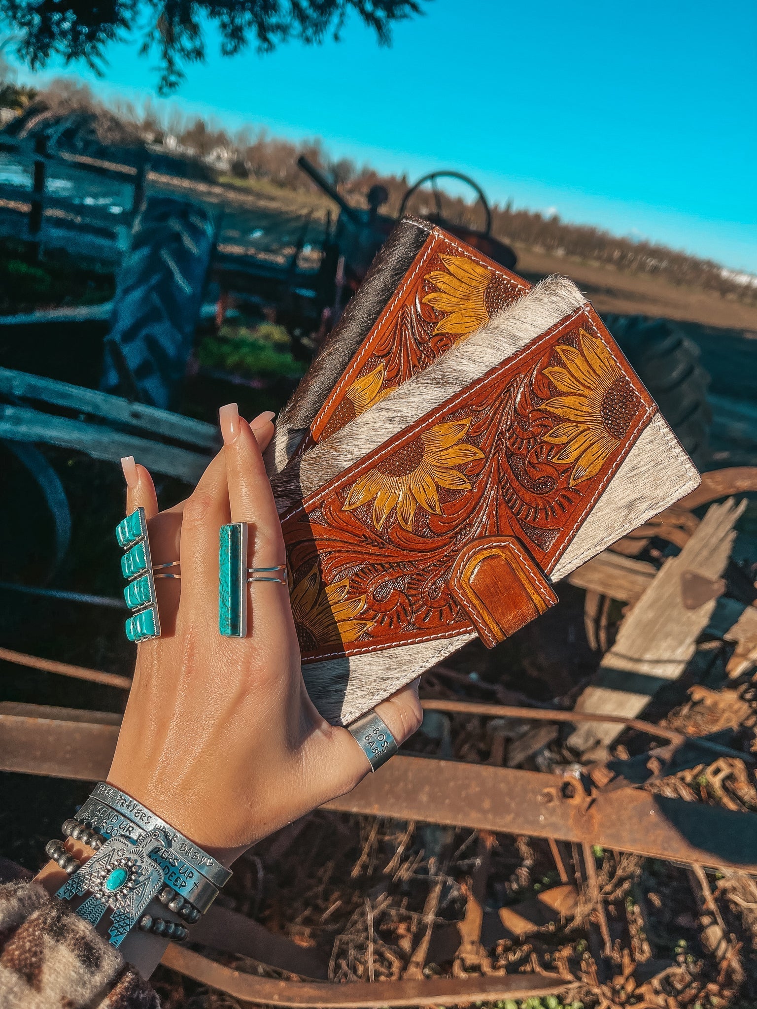 The Avery Sunflower Wallet, a Haute Southern Hyde by Beth Marie Exclusive Haute Southern Hyde