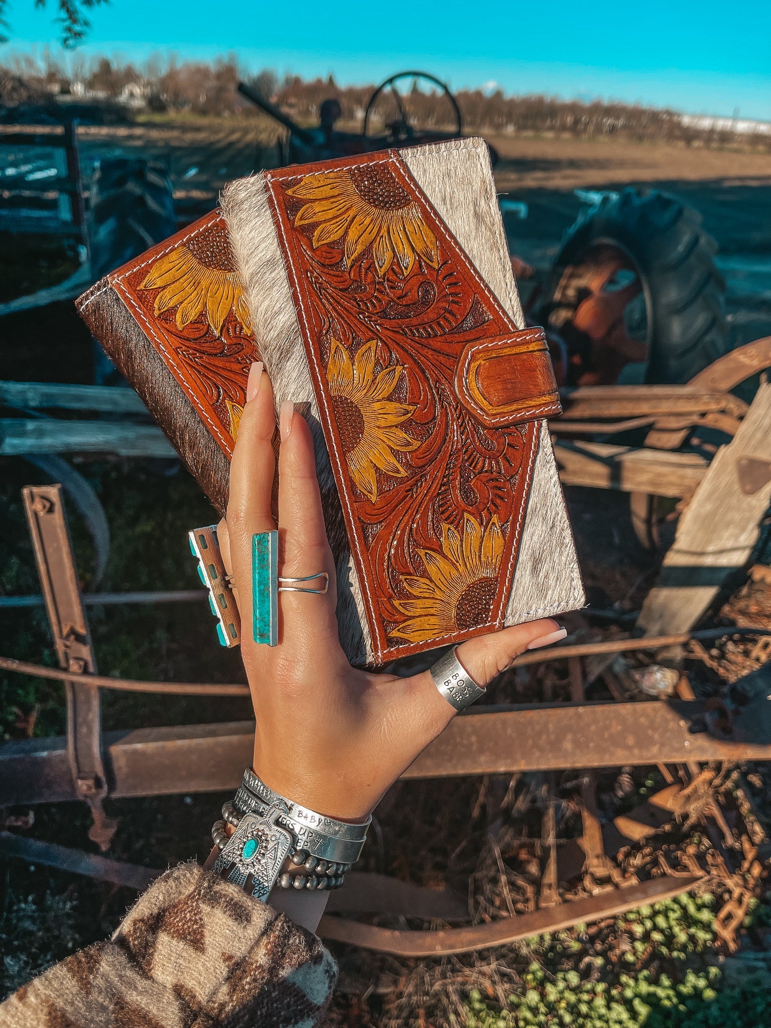 The Avery Sunflower Wallet, a Haute Southern Hyde by Beth Marie Exclusive Haute Southern Hyde