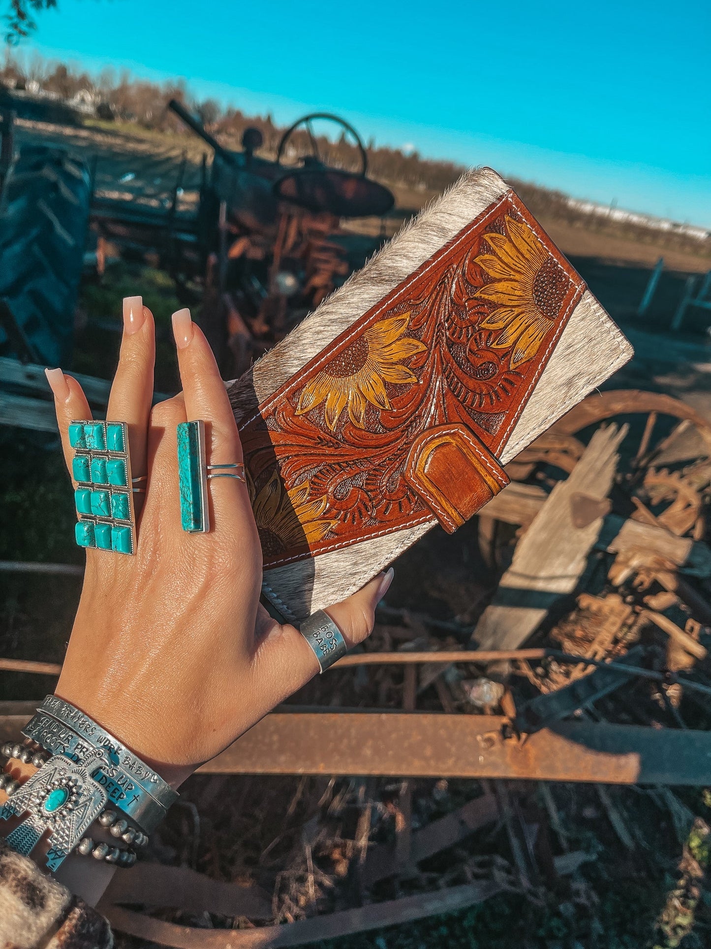 The Avery Sunflower Wallet, a Haute Southern Hyde by Beth Marie Exclusive Haute Southern Hyde