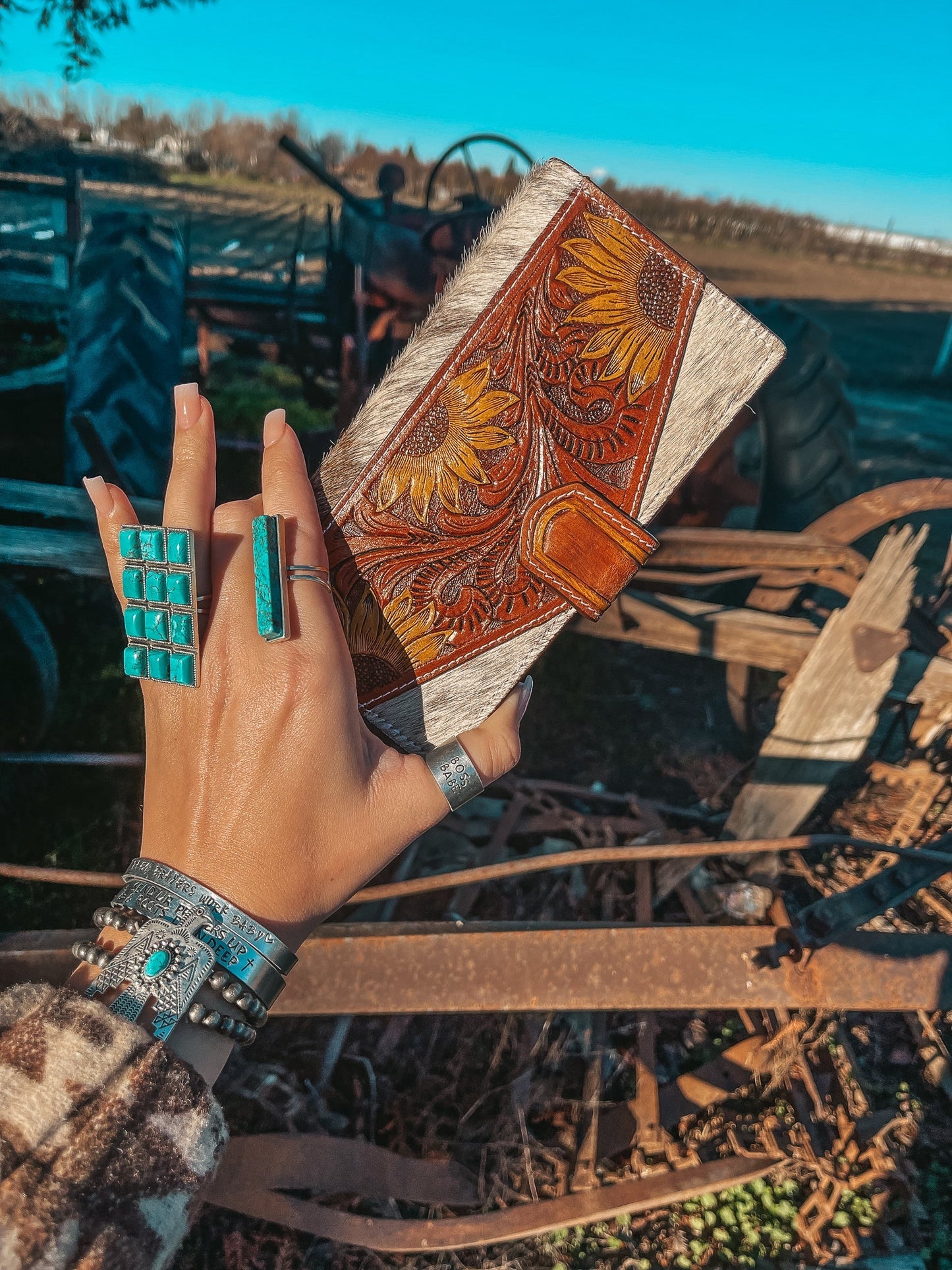 The Avery Sunflower Wallet, a Haute Southern Hyde by Beth Marie Exclusive Haute Southern Hyde