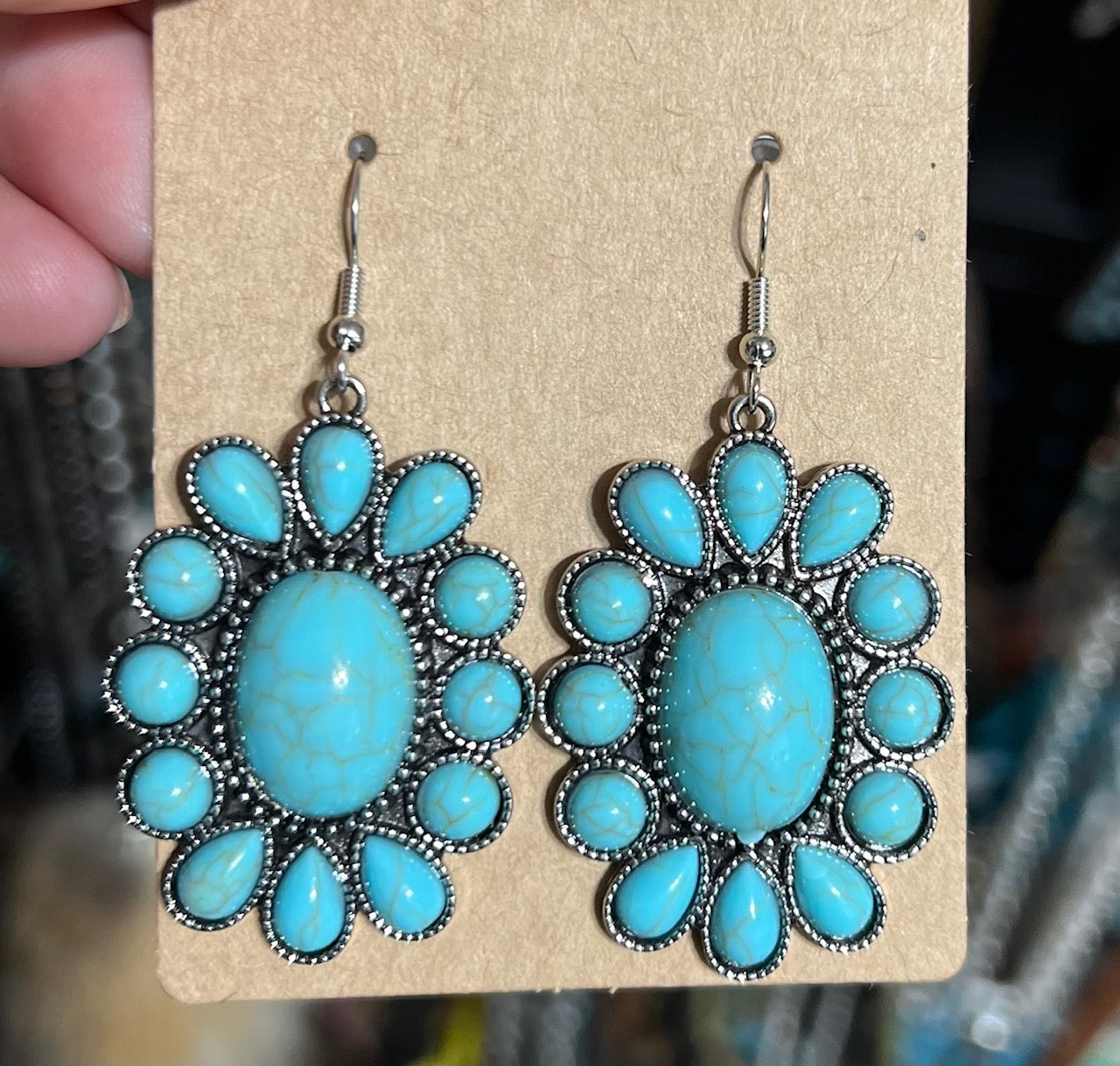 Western Style Concho Earrings CedarHill Country Market