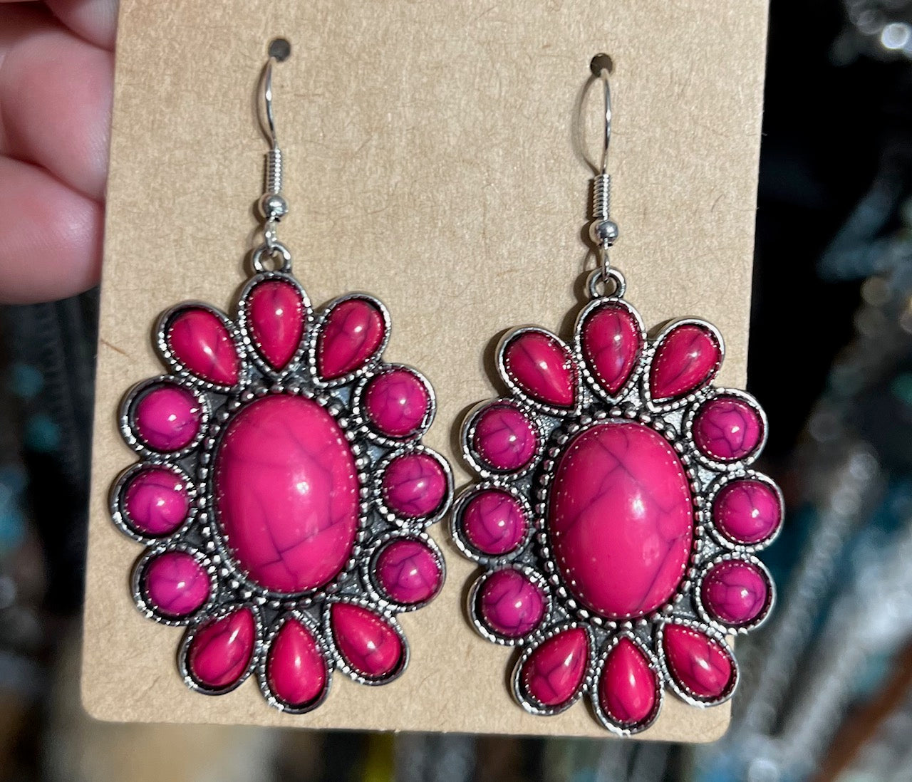 Western Style Concho Earrings CedarHill Country Market
