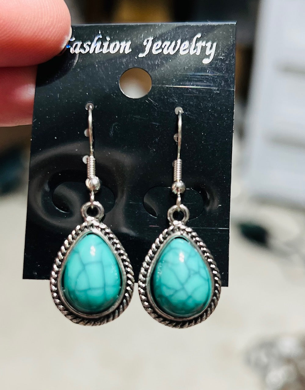 Teardrop Dangle Earrings - Multi Colors CedarHill Country Market