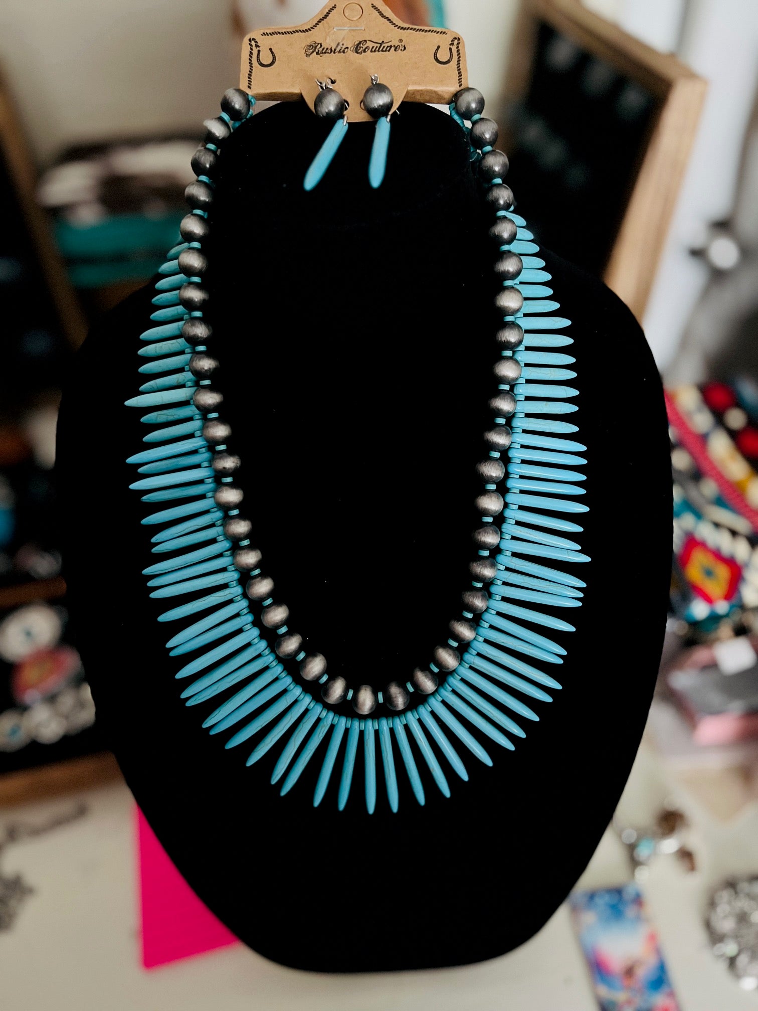 Rustic Couture's Bohemian Jewelry Necklace Set Cedar Hill Country Market