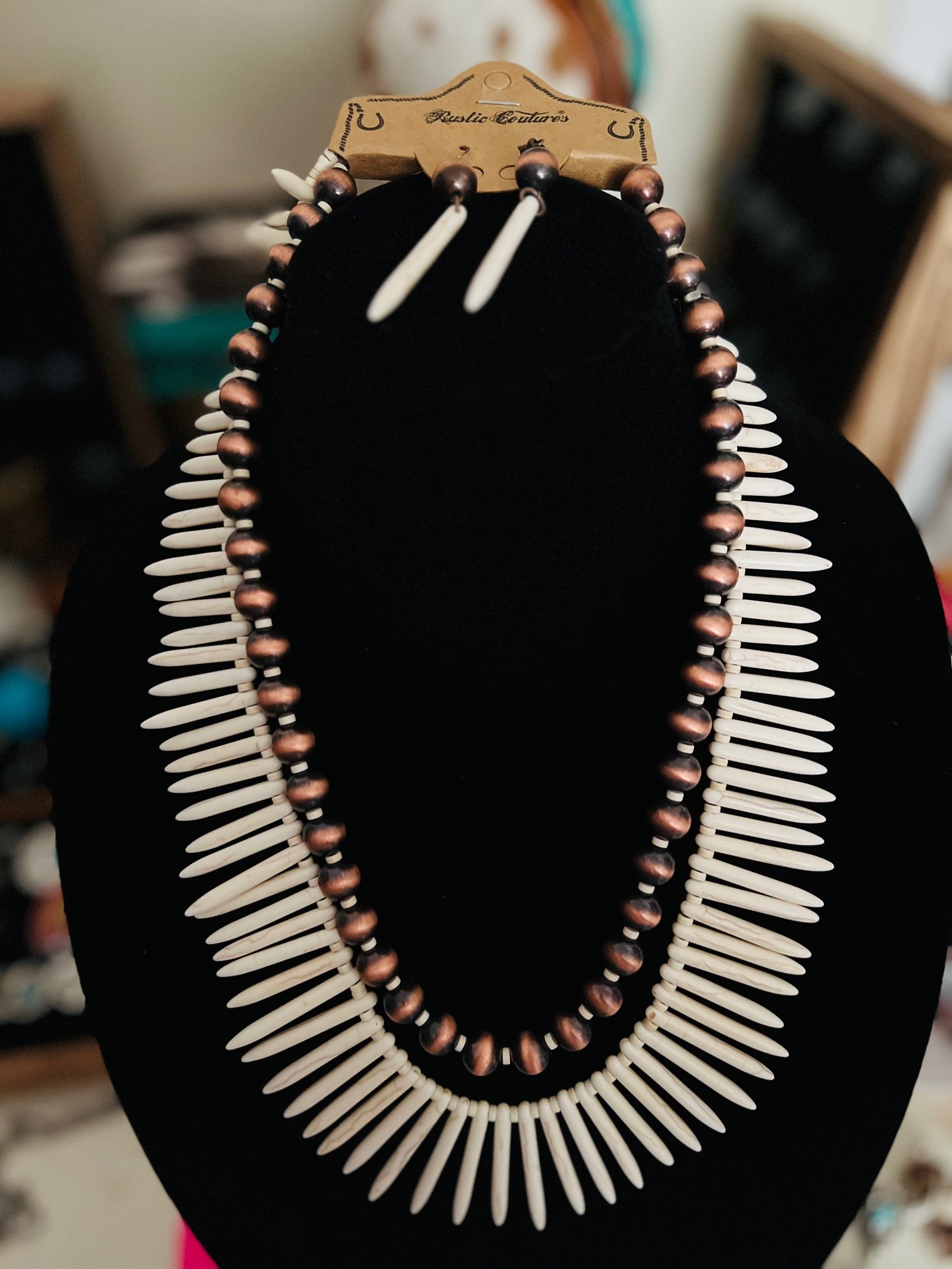 Rustic Couture's Bohemian Jewelry Necklace Set Cedar Hill Country Market