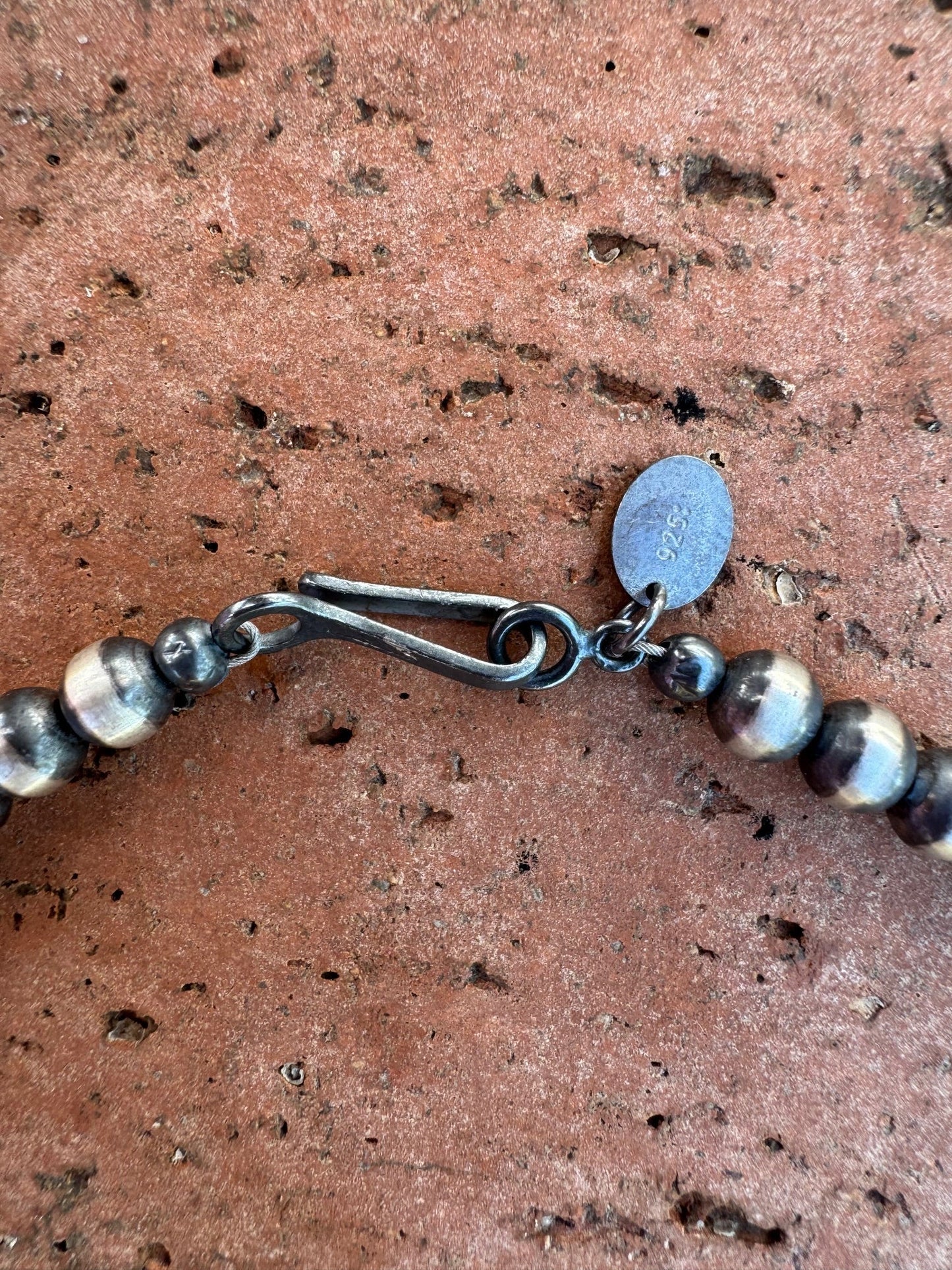 Handcrafted Sterling Silver & Pink Dream 3-8mm Beaded Necklace Nizhoni Traders LLC