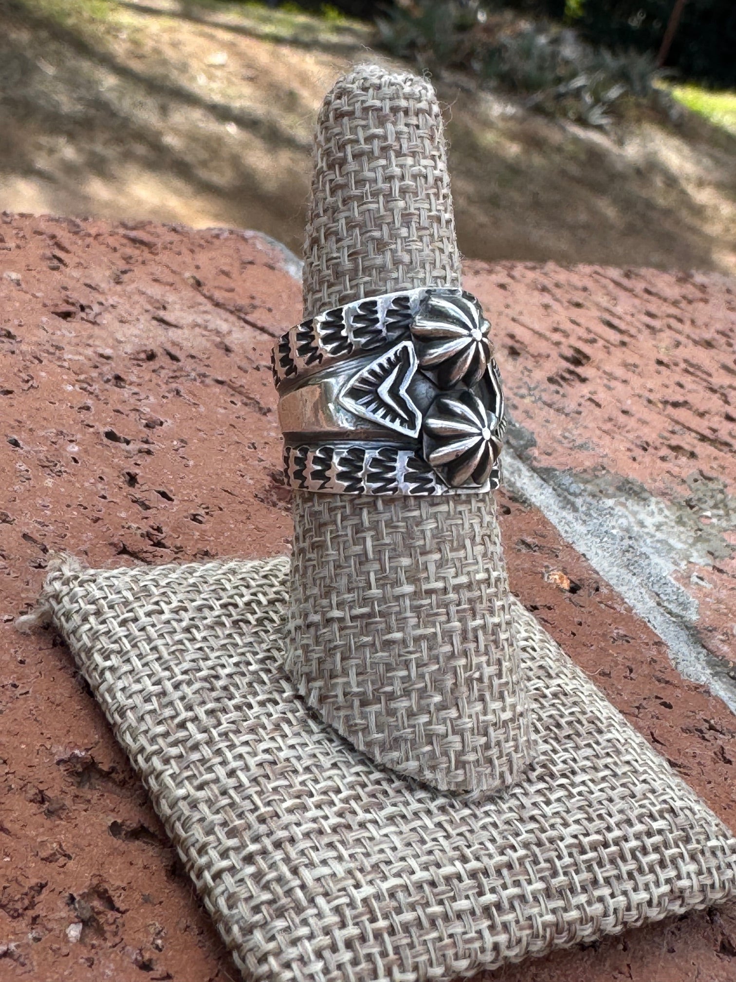 Handcrafted Sterling Silver Star Ring by Sunshine Reeves size 7.5 Nizhoni Traders LLC