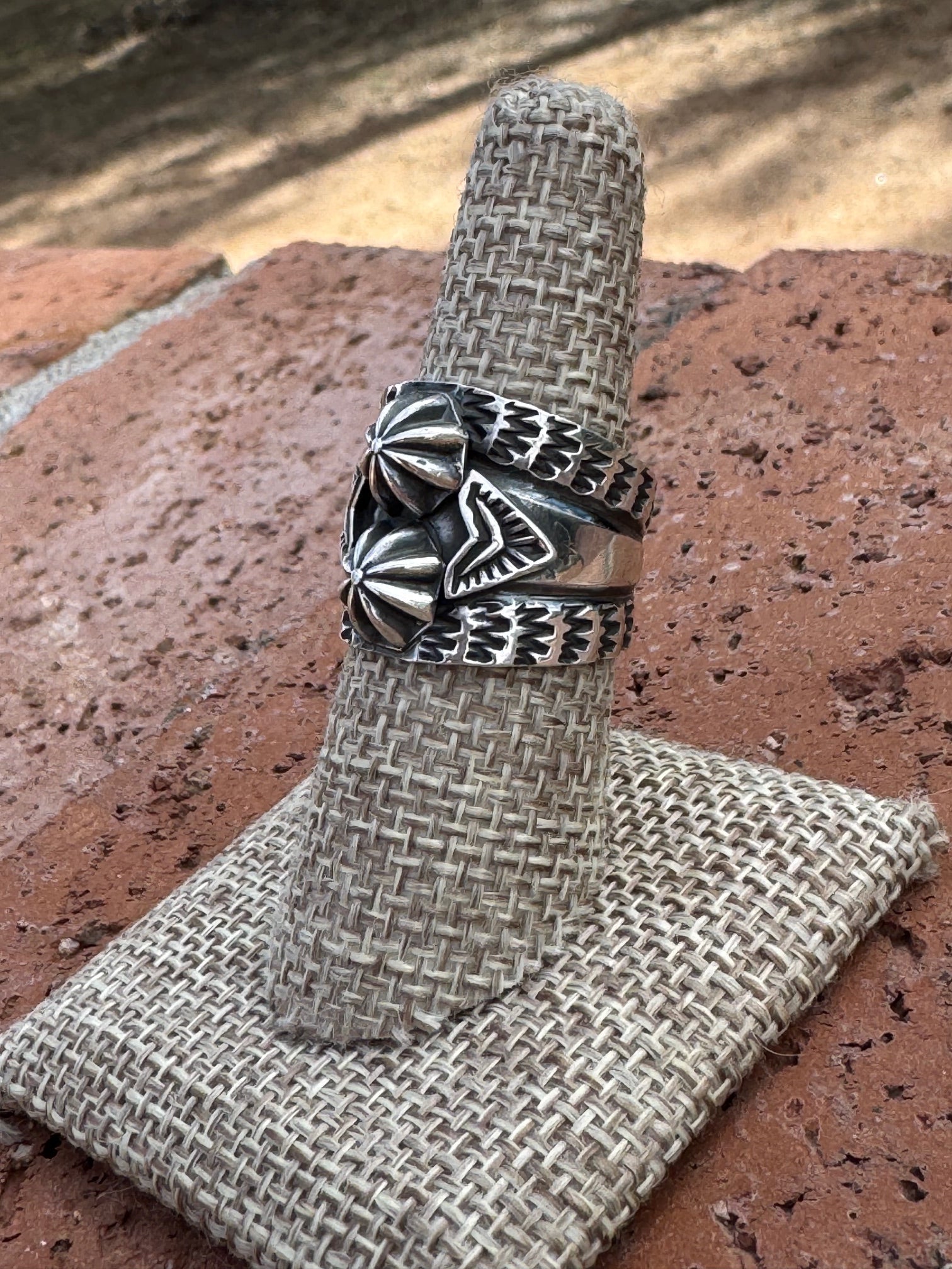 Handcrafted Sterling Silver Star Ring by Sunshine Reeves size 7.5 Nizhoni Traders LLC