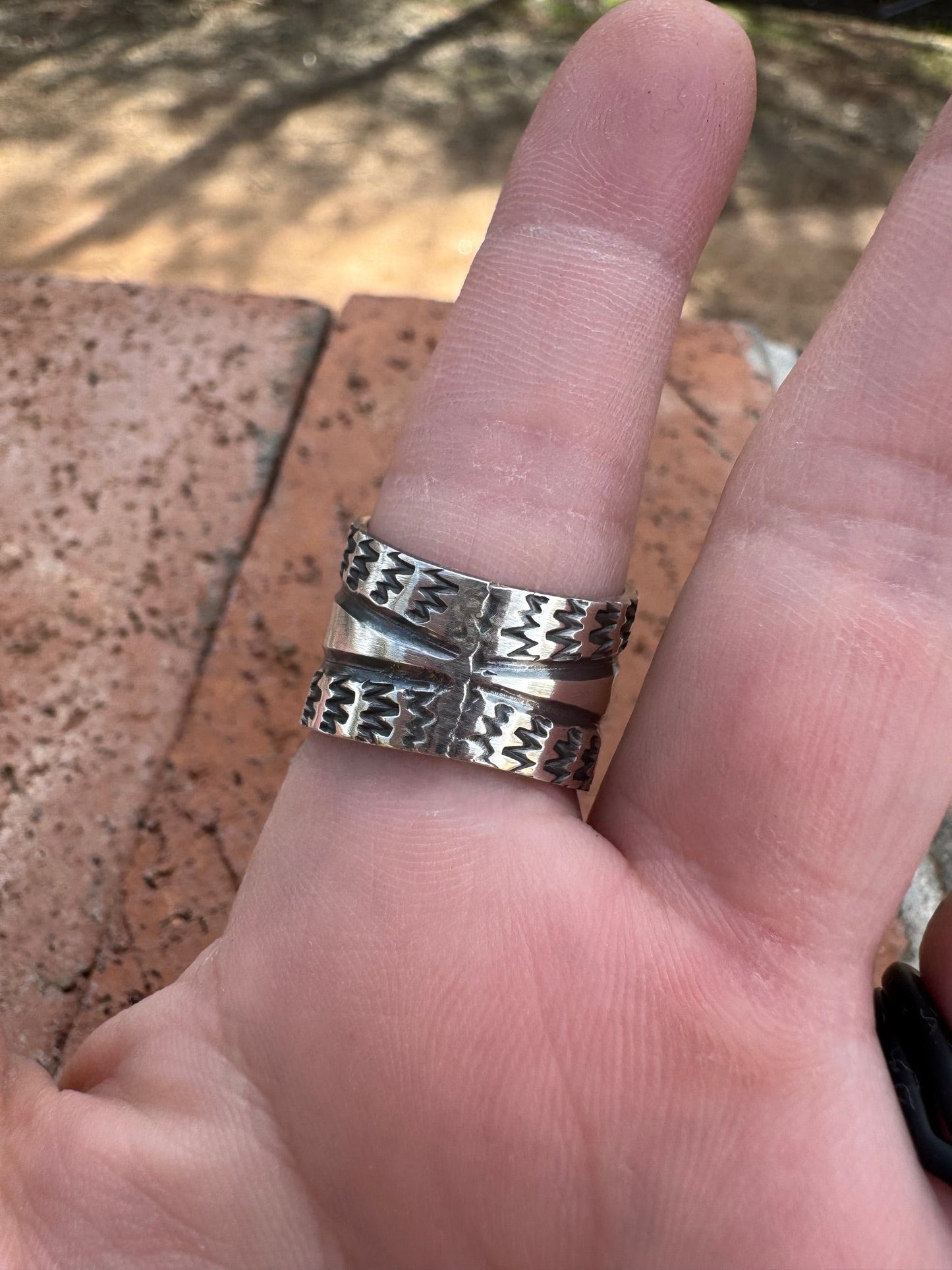 Handcrafted Sterling Silver Star Ring by Sunshine Reeves size 7.5 Nizhoni Traders LLC