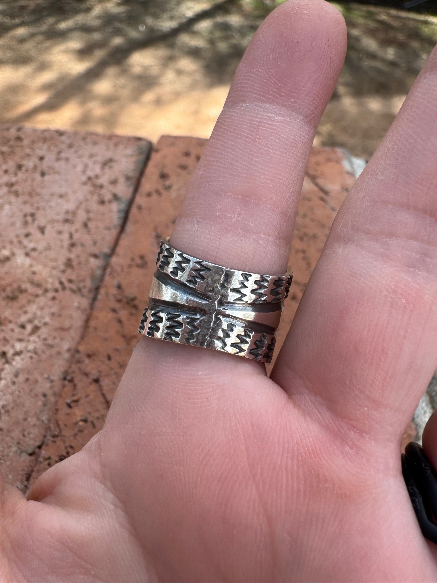 Handcrafted Sterling Silver Star Ring by Sunshine Reeves size 7.5 Nizhoni Traders LLC