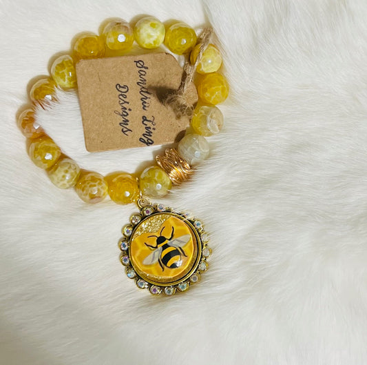 Sandra LIng - Honey Bee Stretch Bracelet Cedar Hill Country Market