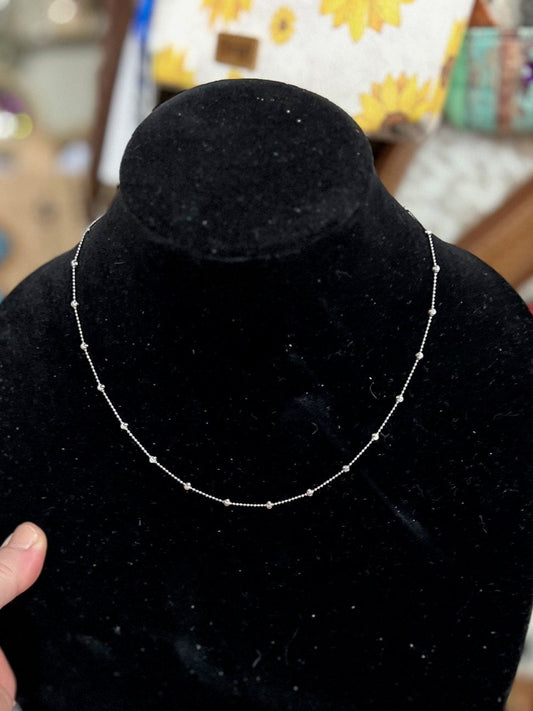 Sterling Silver Diamond Cut 18 inch Chain Cedar Hill Country Market