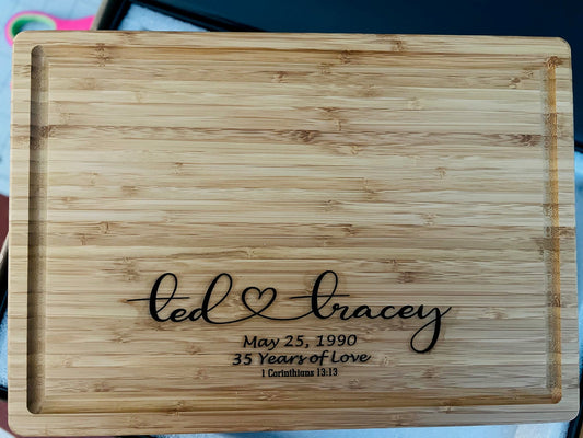 Personalized Wood Cutting Board Cedar Hill Country Market
