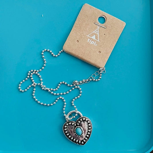 Fashion Silver Heart Locket Necklace Cedar Hill Country Market