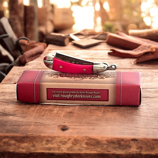 Rough Rider Mini Razor Pink Bone Pocket Knife 6012 CedarHill Country Market
