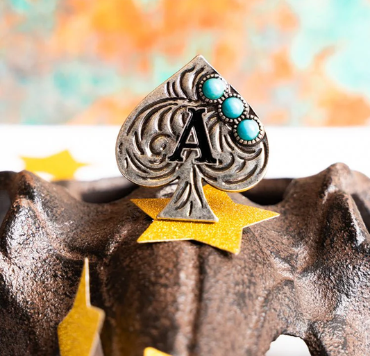 Tipi Ace of Spades Letter Cuff Rings - Variety CedarHill Country Market