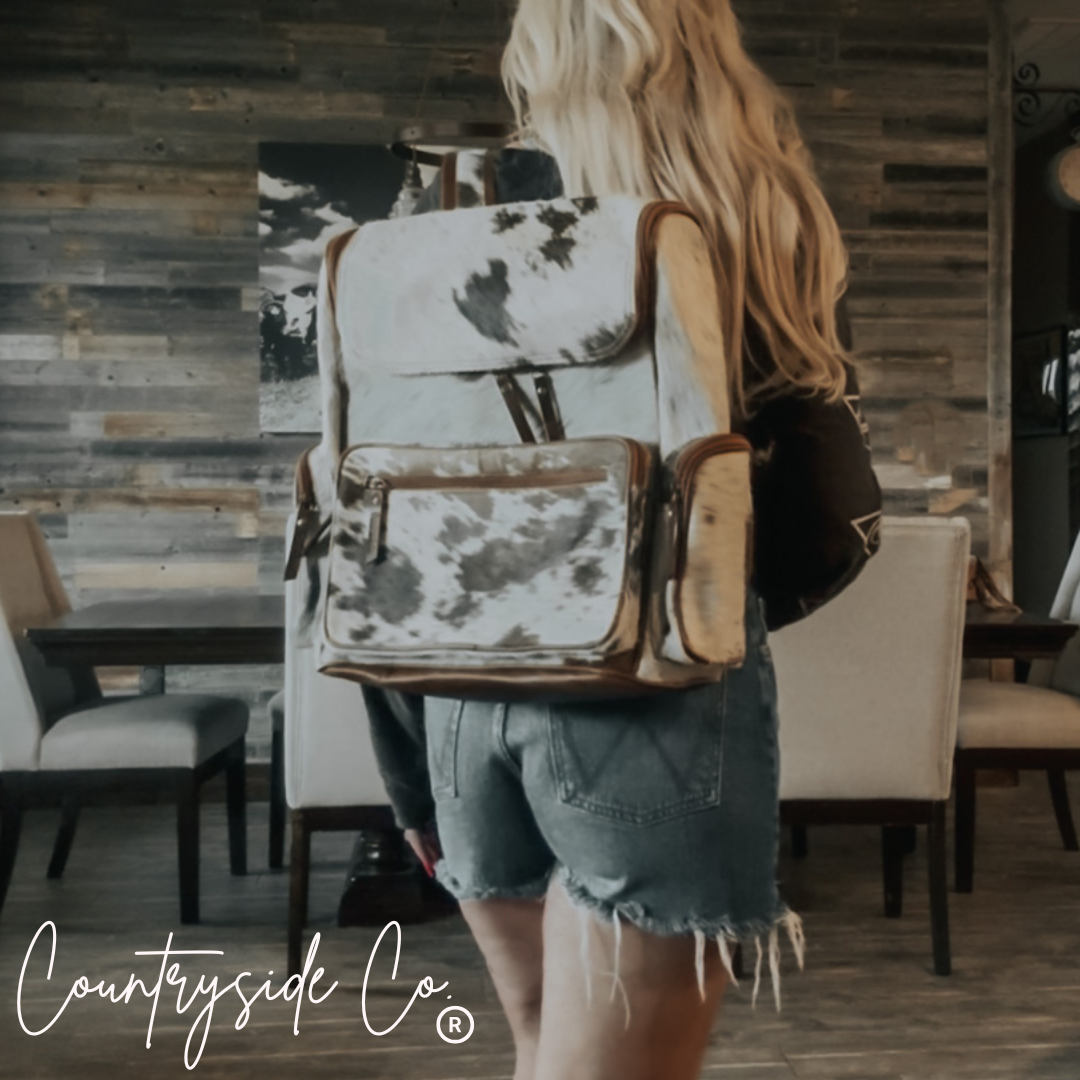 Boulder Cowhide Conceal Carry Backpack Countryside Co.